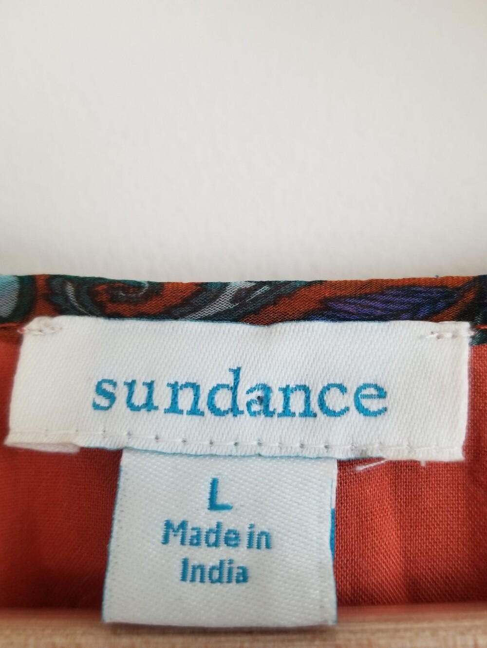 Sundance Artist Devine Rust Boho Western Embroidered Dress Large - Picture 7 of 7